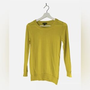 Lemon Yellow J. Crew Merino Wool Tippi Sweater